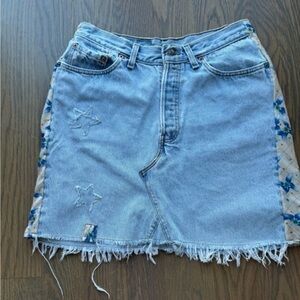 Cheryl Fudge Nantucket Vintage Levi’s skirt size 8 / large / 27 boho H